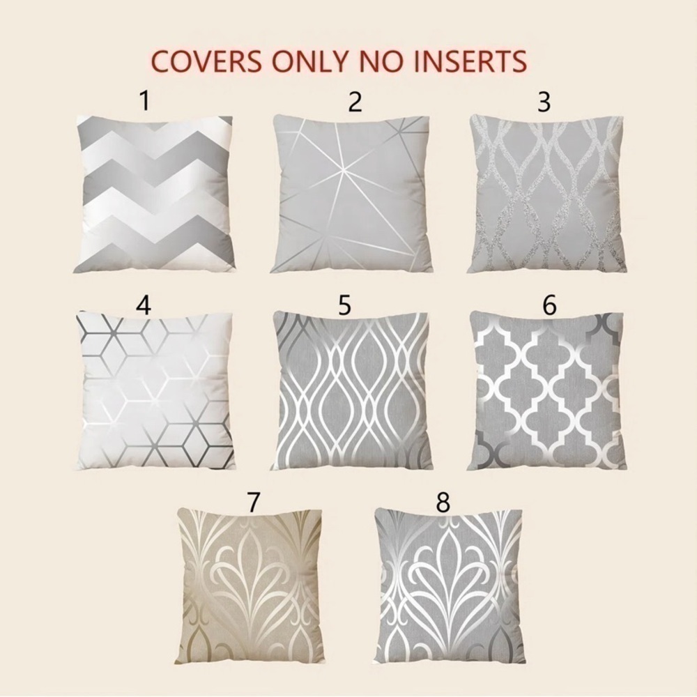 One pair of New With Tags Classic Geometric Style Holiday Pillow Covers!